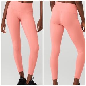 NWT ALO Yoga High-Waist Airbrush Legging 24.5” in Strawberry Lemonade Sz. Large